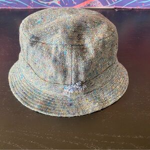 David Hanna & Sons Ltd. Vintage Irish Grey Wool Hat size 7 1/8